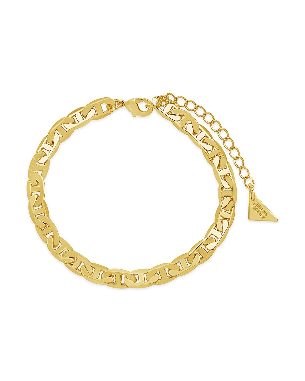 Amazon.com: TEX 10K Solid Yellow Gold Heavy Anchor Mariner Chain/Bracelet  10 Mm 8